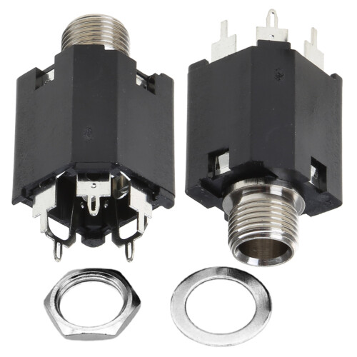 Microfoonkabelstekkerconnector Audio-aansluiting-1 set van 2 1