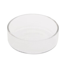 Glass Feeders Dish 3.9 3.5 3.2 2.4 In Wide Transparent Round-XS