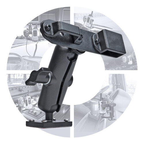 Handheld RadioandSpeaker Microphone Holder,Drill Base Mount W/Self-Tapping Screws,for  Talkabout Walkie Talkie 2