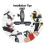 Handheld RadioandSpeaker Microphone Holder,Drill Base Mount W/Self-Tapping Screws,for  Talkabout Walkie Talkie 5