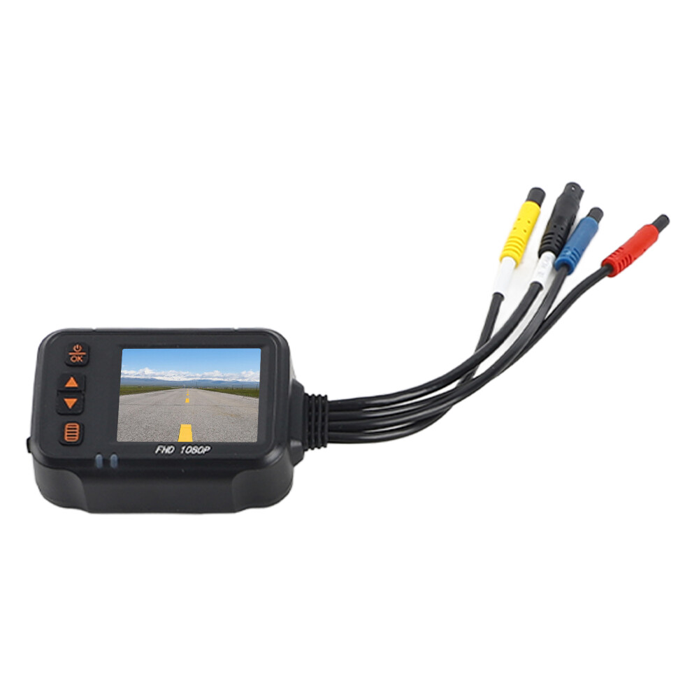 Motorbike Dvr Dash Cam 1080P Front 720P Rear Loop Recording Ip67 8251376903989