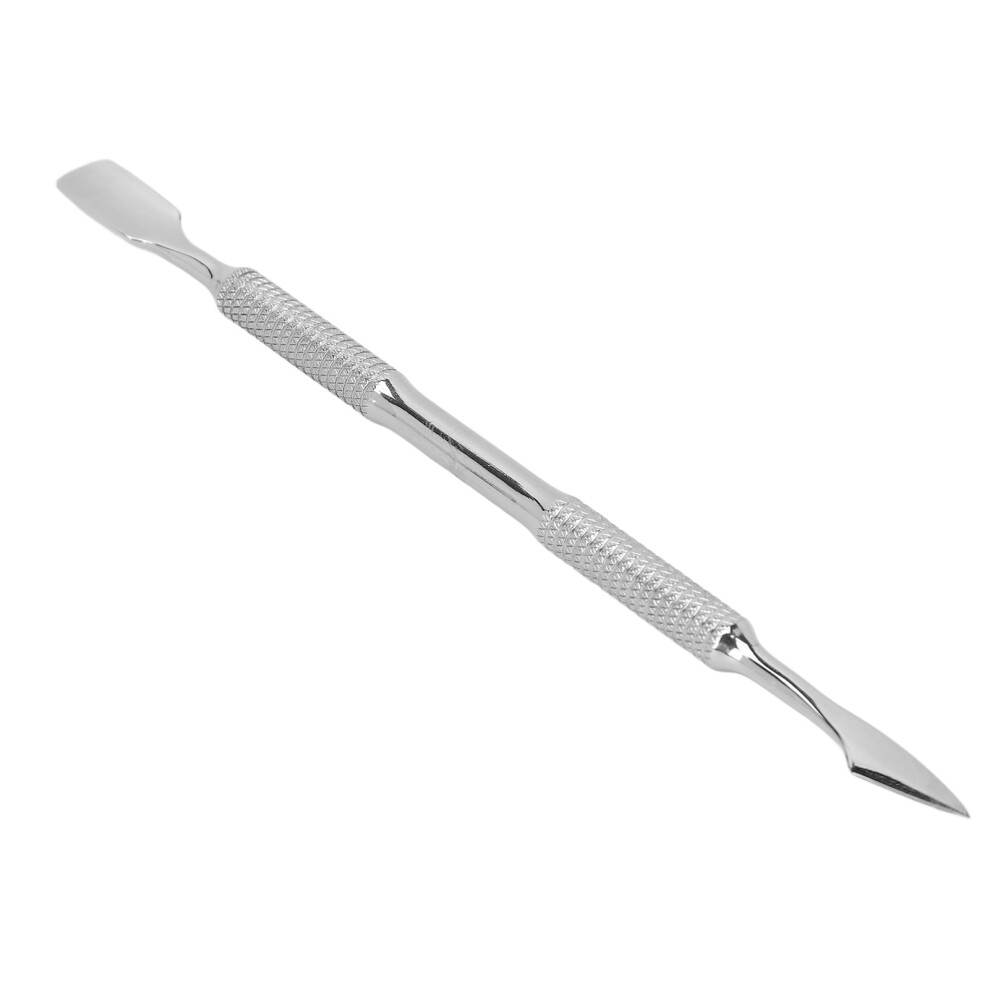 Stainless Steel Double End Nail Pusher & Cuticle Scraper Tool