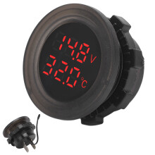 Universal 12V-24V Dual Display Car Voltmeter Anti Shock Waterproof