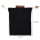 Sacca da foraging 21,5  21 cm, tela nera + pelle 9
