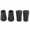 4pcs Trekking Pole Tip Guards Rubber Replacements for 12mm Diameter Poles 4