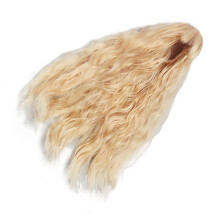 Capelli di ricambio in filo ad alta temperatura, ondulati pesca, 8,3-9,4 pollici, per bambole 1/3