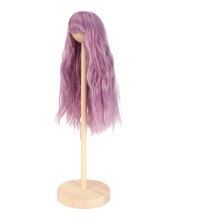 Long Curly Purple Doll Wig for 1/6 15.5-17cm High Temp Silk