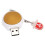 Clé USB Cartoon 16 Go silicone USB 2.0 Mini astronaute 5