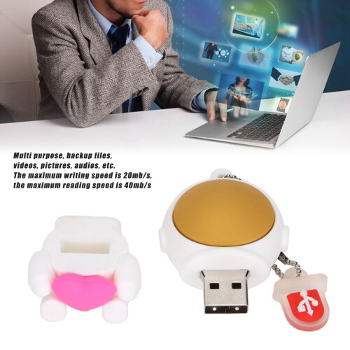 Clé USB Cartoon 16 Go silicone USB 2.0 Mini astronaute 2