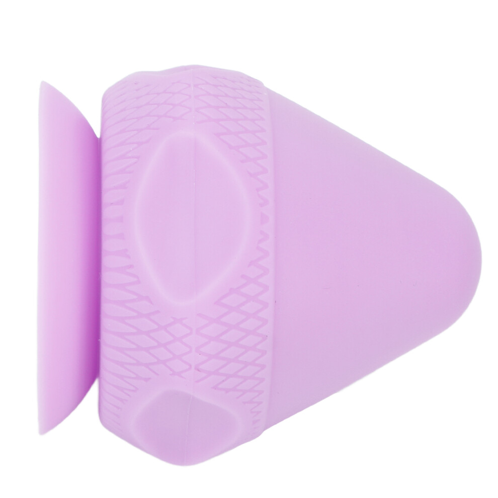 Portable Purple Massage Ball with Silicone Soft Touch and Suction Cup