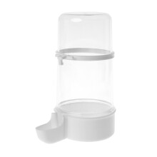 Bird Feeders Water Food Dispenser Container for Lovebird-White