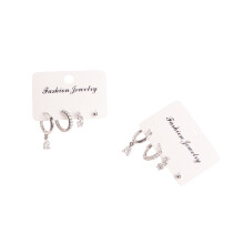 Huggie Hoop Earrings For Women, Hypoallergenic Tarnish-Free 14k Gold Design with Halo Earrings Accent, Brilliant Cut Cubic Zirconia Drop Earrings in
