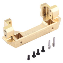 Supporto servo in ottone per auto RC Crawler, paraurti anteriore in ottone di alta qualità con ampia protezione e staffa di montaggio, lunga durata