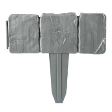 Borde para jardines exteriores, borde de plástico duradero con diseño ajustable, borde de piedra entrelazado para césped y macizos de flores.