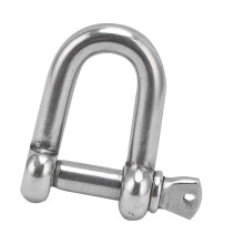 Utilisation en extérieur Ardillon d’ancrage en acier inoxydable M10, forme D, pour chaînes et cordes