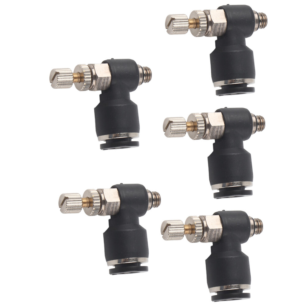 Sc Pvc Right Angle Throttle Valve 6-M5 Gas Flow Control For Automation 4971376913293