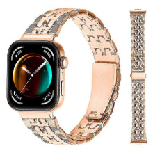 (Style C, Multicolor) Type D Replacement Strap for Huawei-Compatible Watch Fit 3 Metal Band with Cross Design