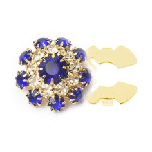 (1pcs, F) Flower Button Cover Set Colorful Alloy Detachable DIY Clothing Decoration For Fashion Craft