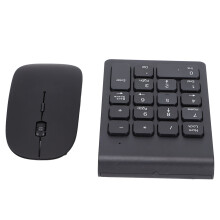 Plug & Play Wireless 2.4GHz Number Pad and Mouse Combo 1200 DPI for Home Office