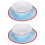 Stylish Outdoor Dining Collection, Melamine Dinnerware Set with Pale Blue Grid Pattern 7