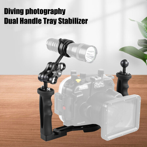 CNC Processed Underwater Camera Rig with Dual Handle Stabilizer 2