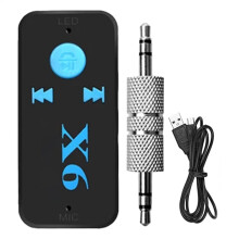 Wireless CarPlay Adapter with Bluetooth Audio Receiver, TF Card Playback, Hands Calls, Voltage Detection