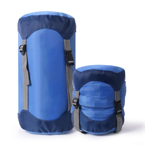 Dirt Proof and Lightweight Compression Stuff Sack Size S Blue For Camping Gear
