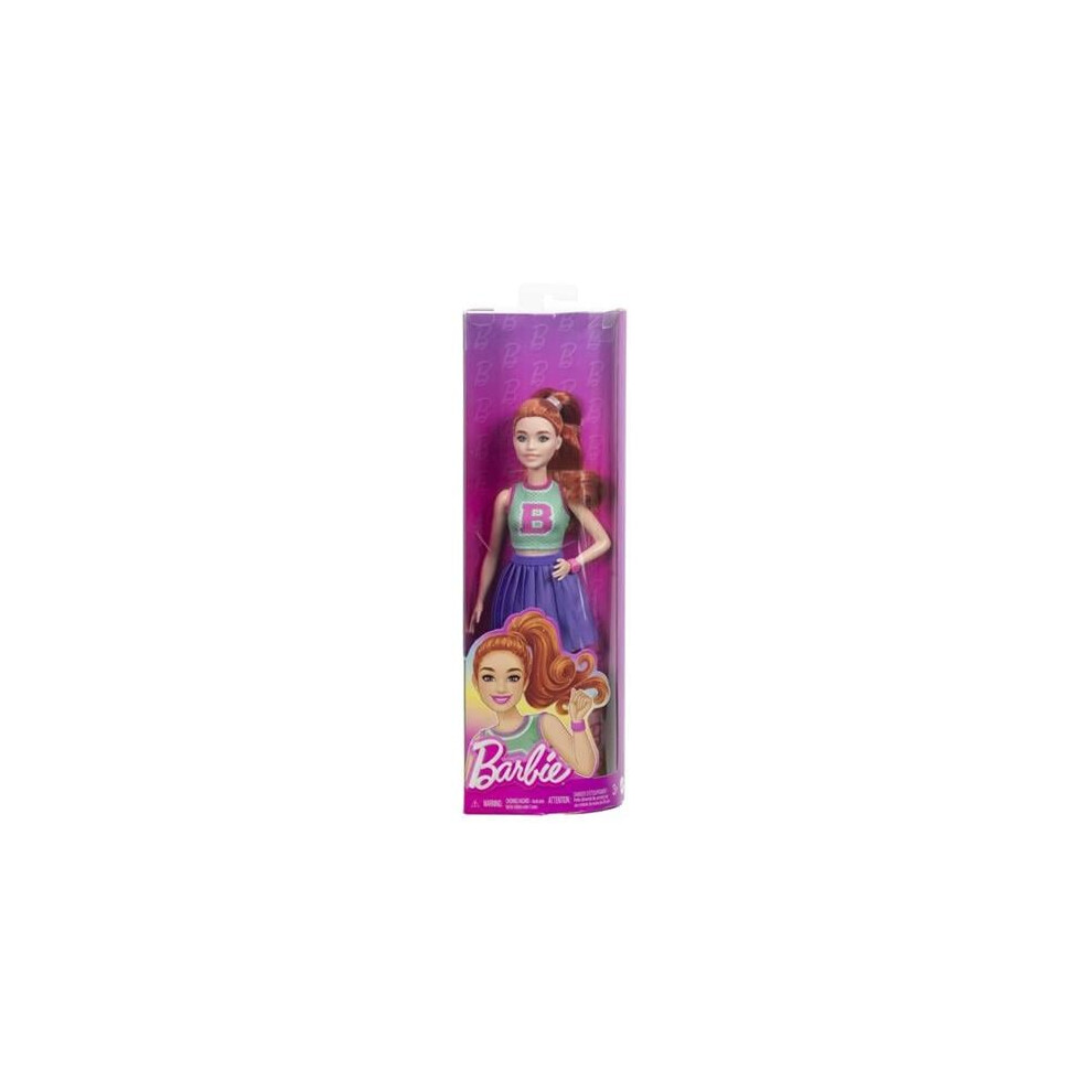 Barbie 9108340 Fashionistas Sport Skirt Doll, Multi Color