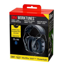 3M 2040391 Work Tunes 26 dB Plastic Hearing Protector, Black