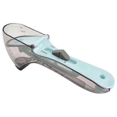 (Small) 2pcs Adjustable Measuring Spoons Multifunctional Markings Scoop with Scale Teaspoons Kitchen 2