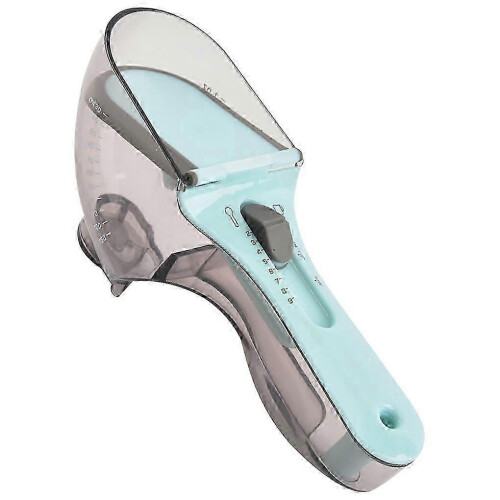 (Large) 2pcs Adjustable Measuring Spoons Multifunctional Markings Scoop with Scale Teaspoons Kitchen