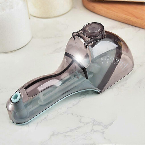 (Large) 2pcs Adjustable Measuring Spoons Multifunctional Markings Scoop with Scale Teaspoons Kitchen 2