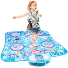 Kids Dance Mat, 8-Key Music Dance Pad with 9 Difficulty Levels, Challenge & Memory Modes, Built-in Music, Birthday Gift for Boys Girls 3+ Years