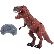 Yardenfun Remote Control Dinosaur Toy, Simulation T-Rex RC Dino Car, Rechargeable Electric Toy for Boys Girls Kids Gift