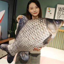Simulation Fish Plush Toy 60cm Soft Fish Pillow Home Decor Cushion Stuffed Animal Gift for Kids