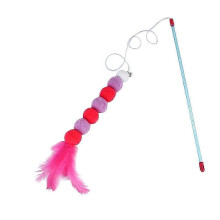 (RD) Cat Toys Interactive Toy Soft Feather And Beading Toy