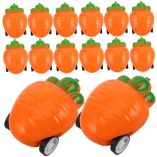KONTONTY 50 Pieces Mini Pull Back Carrot Cars Toys for Easter Party, Kids Toy Vehicles Small Cars for Boys Girls