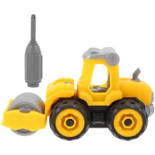 UPKOCH Construction Vehicle Toy Set, Take Apart Toy Trucks with Tools, Durable Plastic Building Car Models for Kids Boys Girls