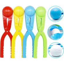(Colorful) 4 Pack Winter Snowball Maker, Snowball Clip, Snowball Toys, Duck Snowman Snowball Mold, Outdoor Snowball Fight Toys for Kids, Random Color