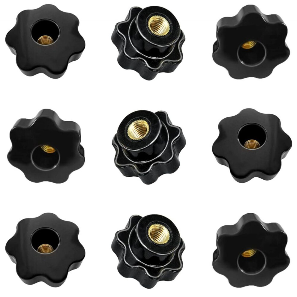 Star Knob For Machine Tools, Female Thread Star Knob Plastic Knobs With Star Knurled Thread Design, Clamping Nut Threaded Knob Ergonomic Design For 9009791759778