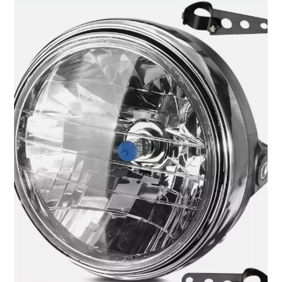 Round Headlight For Motorcycle 7 Inch, Universal Fit 7" Led Headlight Assembly With Turn Signal Bulb High Brightness Waterproof Housing, Super Bright 9358999852751