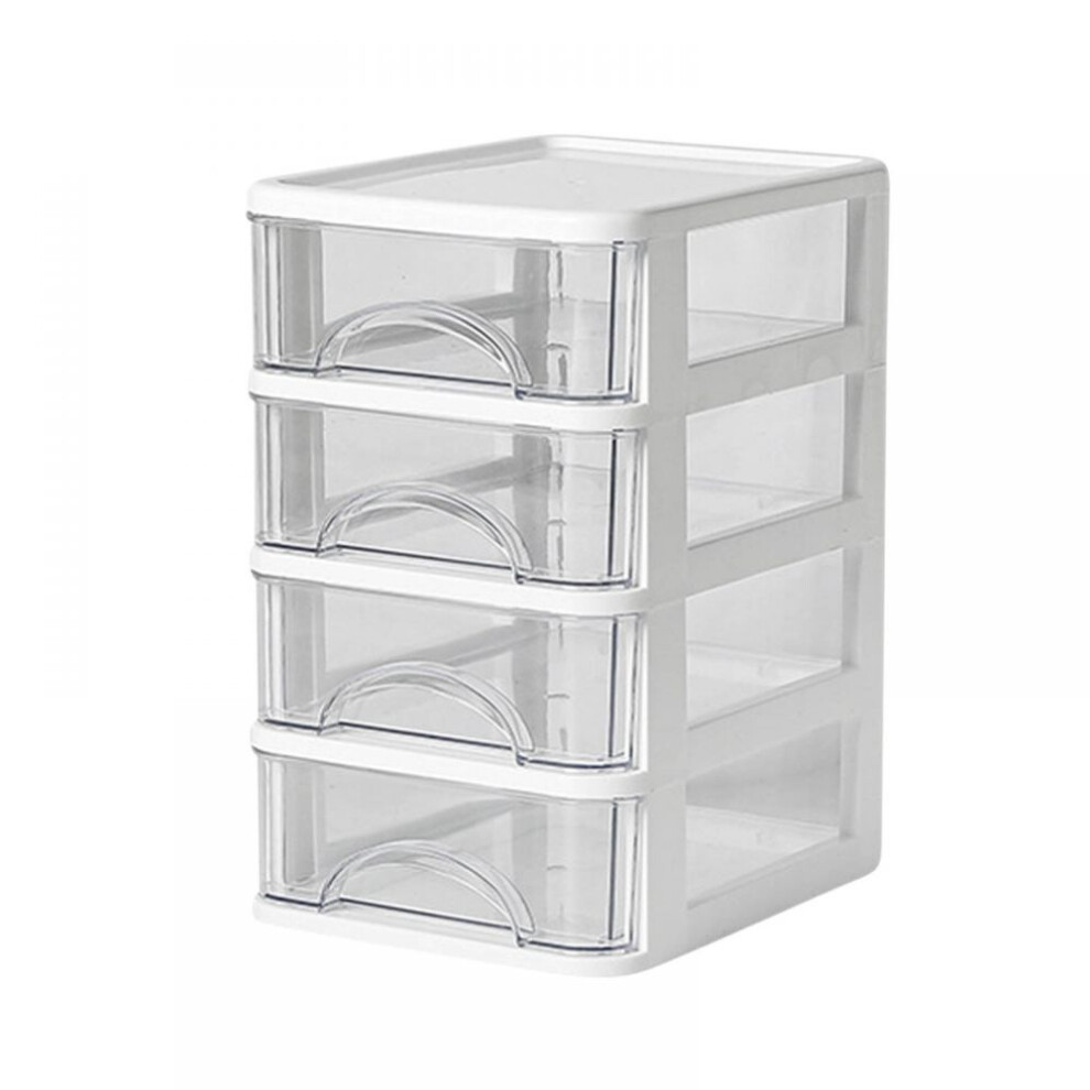 Space Saving Desktop Organizer For Clutter-Free Zones, Office Storage Box Featuring Multi-Layer Compartment And Transparent Access, Small Storage 9181073050480