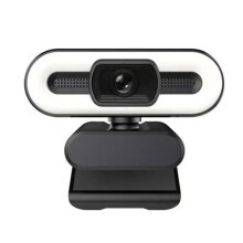 Webcam mit Mikrofon für Videokonferenzen, hochauflösende Bildgebung, Autofokus, USB-Webcam mit einstellbarem Ringlicht, Mikrofon mit