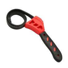 Strap Wrench Set, Adjustable Size Multi Functional Strap Wrench with Anti Slip Rubber Handle, Reinforced Rubber Flexible Strap for Any Shape, Surface