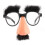 (White) 1pc Dazzling Toys Nose, Eyebrows Mustache Glasses 2