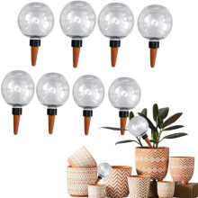(8 Stück) 2025 Automatic Plant Watering Globes 8-Pack 500ml Transparent Drip Irrigation System for Indoor Balcony Garden Vacation & Daily Use