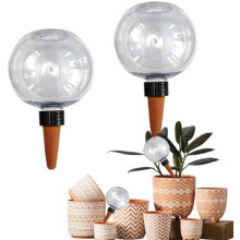 (2 Stück) 2025 Automatic Plant Watering Globes 8-Pack 500ml Transparent Drip Irrigation System for Indoor Balcony Garden Vacation & Daily Use