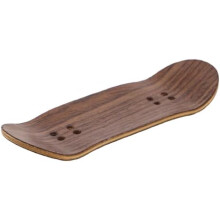 (Kaffee) Gatuida Mini Fingerboard Deck 10x3.2cm Wood DIY Craft Kit Replacement Deck for Professional Fingerboards Toy Accessory