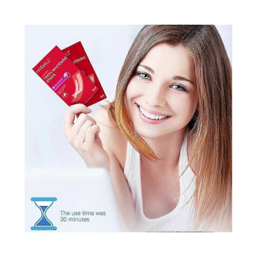 6% Hydrogen Peroxide Teeth Whitening Strips for a Brighter Smile, Ideal for Dating 2