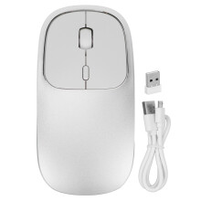 Wireless Bluetooth Charger Computer Mouse Rechargeable Slim Silent Mice Dual Mode Ergonomic Design Compatible With Windows Android OS X Quiet Click Ea
